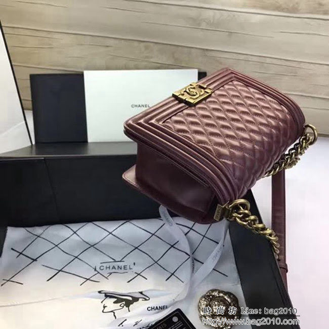 香奈兒CHANEL A67086菱格原版羊皮單肩斜挎鏈條包 DSC2086